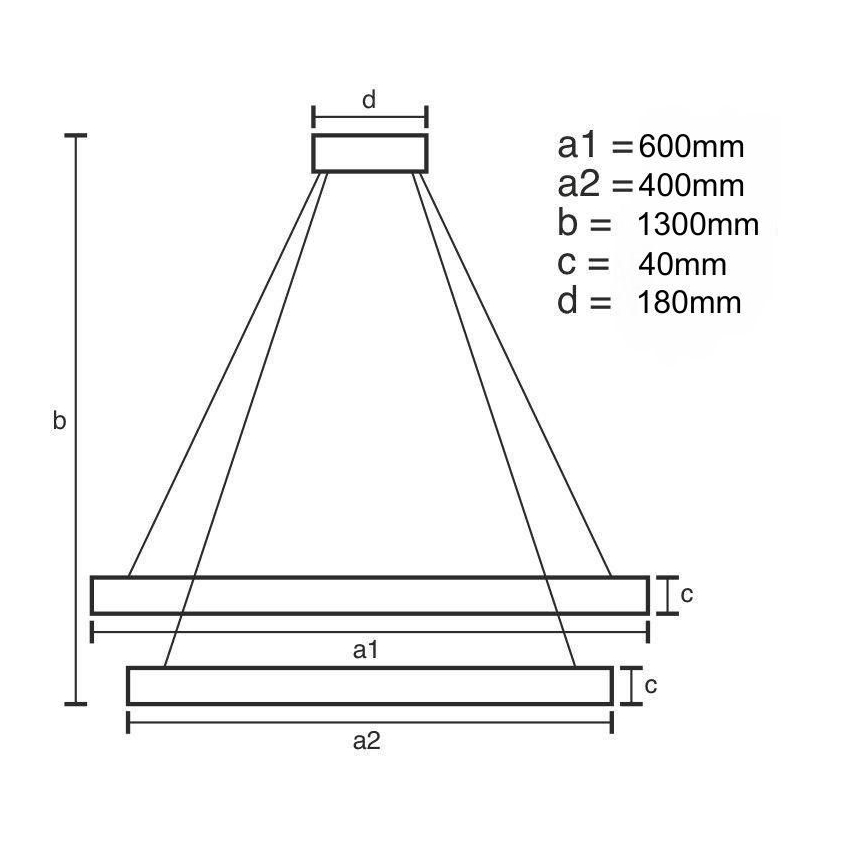 Led Dimmable κρεμαστό φωτιστικό οροφής LED/70W/230V 3000-6500K + τηλεχειριστήριο