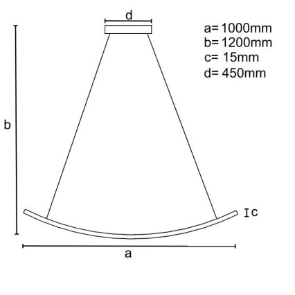 Led Dimmable κρεμαστό φωτιστικό οροφής LED/70W/230V 3000-6500K + τηλεχειριστήριο