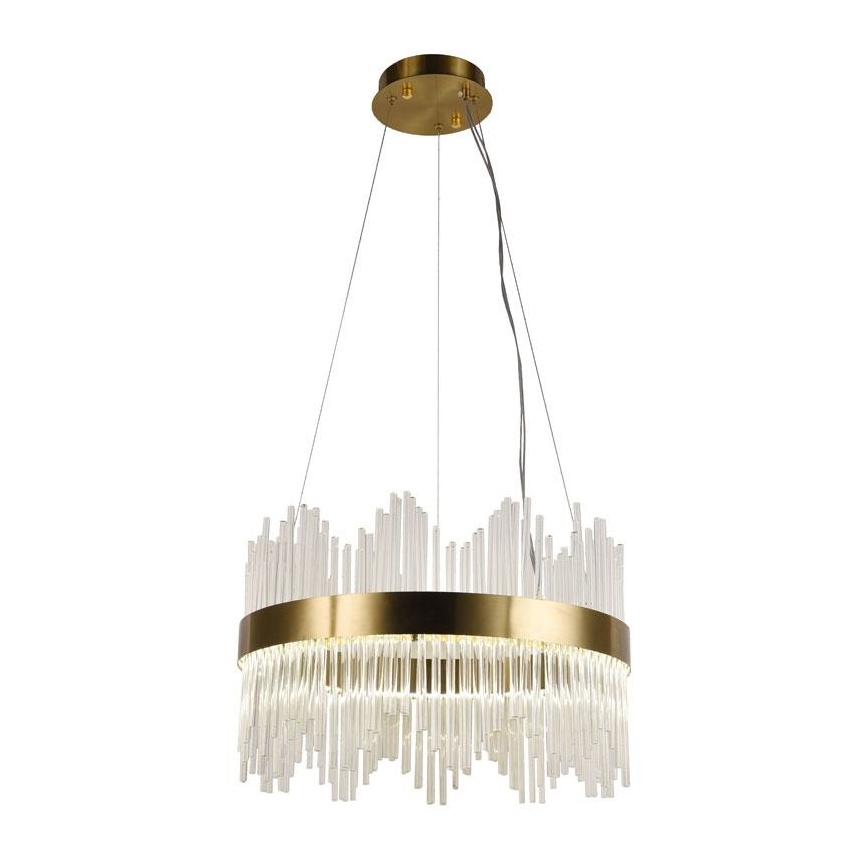 LED Dimming κρύσταλλο πολύφωτο on a string LED/70W/230V 3000-6500K χρυσαφί + τηλεχειριστήριο