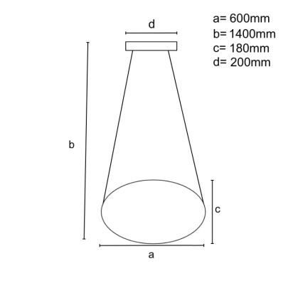 Led Dimmable κρεμαστό φωτιστικό οροφής LED/70W/230V 3000-6500K διάμετρος 60 cm γυαλιστερό χρώμιο + τηλεχειριστήριο