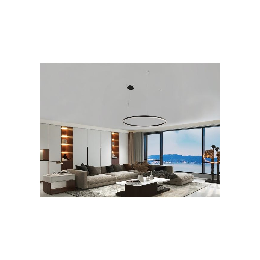 Led Dimmable κρεμαστό φωτιστικό οροφής LED/72W/230V 3000-6500K διάμετρος 100 cm + τηλεχειριστήριο