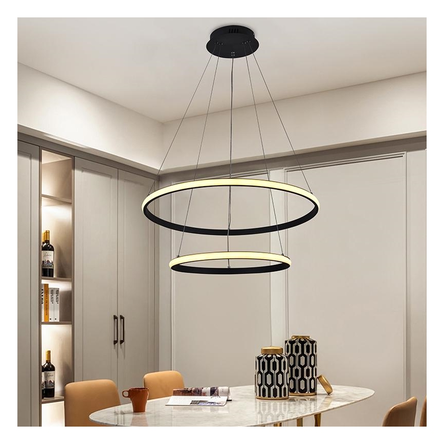 LED Dimmable κρεμαστό φωτιστικό οροφής LED/75W/230V 3000-6500K + τηλεχειριστήριο