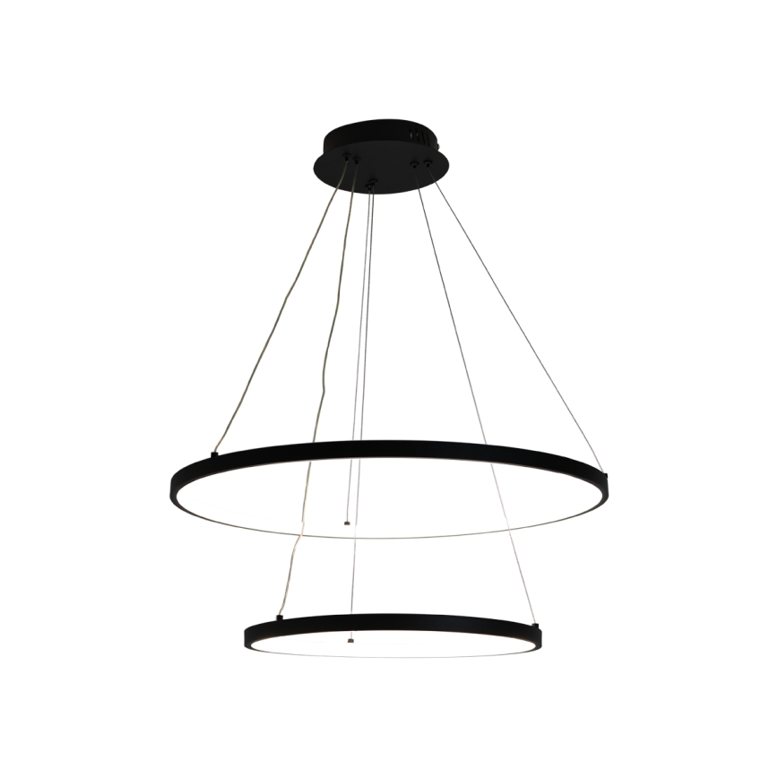 Led Dimmable κρεμαστό φωτιστικό οροφής LED/75W/230V 3000-6500K διάμετρος 60 cm + τηλεχειριστήριο
