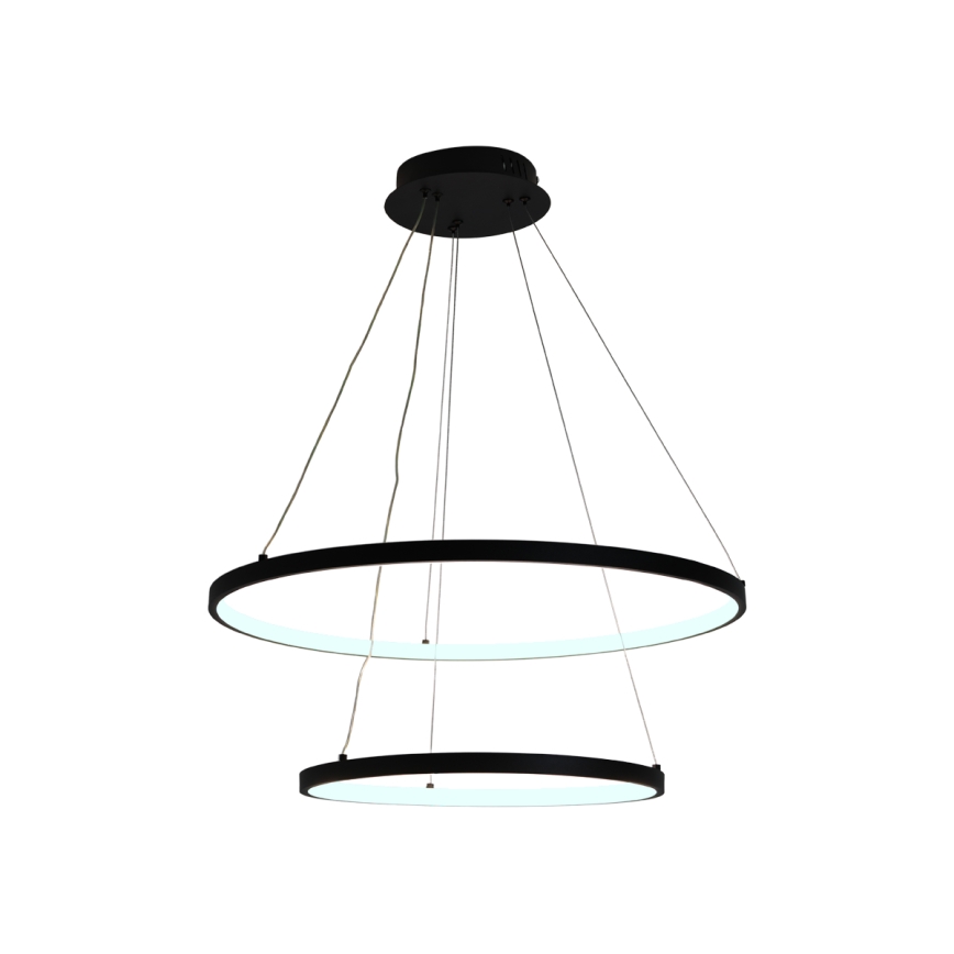 Led Dimmable κρεμαστό φωτιστικό οροφής LED/75W/230V 3000-6500K διάμετρος 60 cm + τηλεχειριστήριο