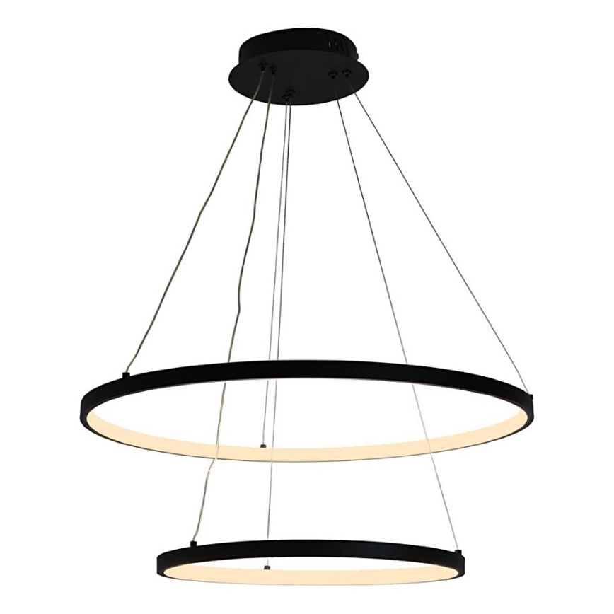 Led Dimmable κρεμαστό φωτιστικό οροφής LED/75W/230V 3000-6500K διάμετρος 60 cm + τηλεχειριστήριο