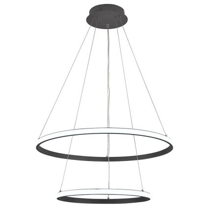 Led Dimmable κρεμαστό φωτιστικό οροφής LED/75W/230V 3000-6500K διάμετρος 60 cm + τηλεχειριστήριο