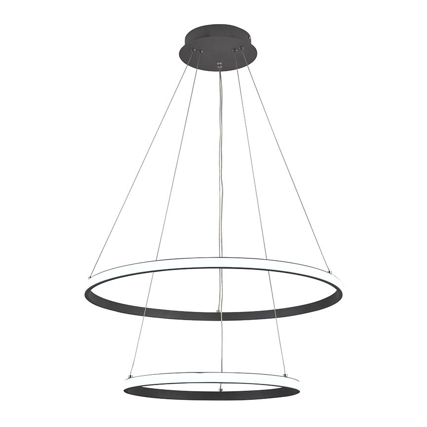 Led Dimmable κρεμαστό φωτιστικό οροφής LED/75W/230V 3000-6500K διάμετρος 60 cm + τηλεχειριστήριο