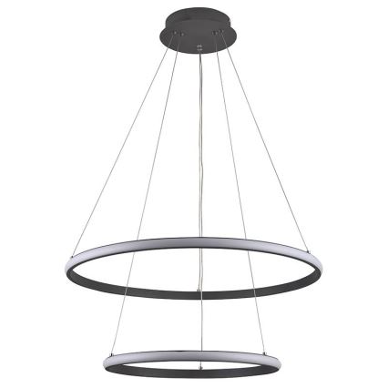 Led Dimmable κρεμαστό φωτιστικό οροφής LED/75W/230V 3000-6500K διάμετρος 60 cm + τηλεχειριστήριο
