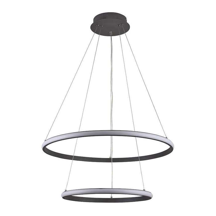 Led Dimmable κρεμαστό φωτιστικό οροφής LED/75W/230V 3000-6500K διάμετρος 60 cm + τηλεχειριστήριο