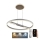 Led Dimmable κρεμαστό φωτιστικό οροφής LED/75W/230V 3000-6500K + τηλεχειριστήριο