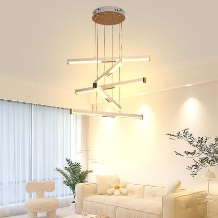 Led Dimmable κρεμαστό φωτιστικό οροφής LED/75W/230V 3000-6500K + τηλεχειριστήριο