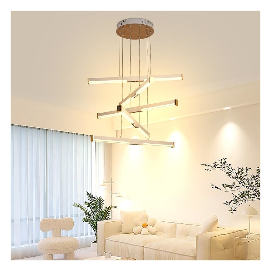 Led Dimmable κρεμαστό φωτιστικό οροφής LED/75W/230V 3000-6500K + τηλεχειριστήριο