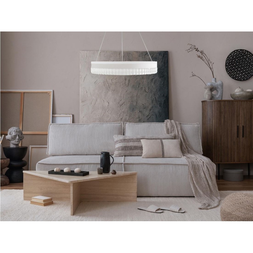 LED Dimming κρύσταλλο κρεμαστό φωτιστικό οροφής κρεμαστό φωτιστικό οροφής LED/80W/230V 3000-6500K λευκό + τηλεχειριστήριο