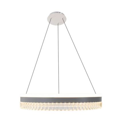 LED Dimming κρύσταλλο κρεμαστό φωτιστικό οροφής κρεμαστό φωτιστικό οροφής LED/80W/230V 3000-6500K λευκό + τηλεχειριστήριο