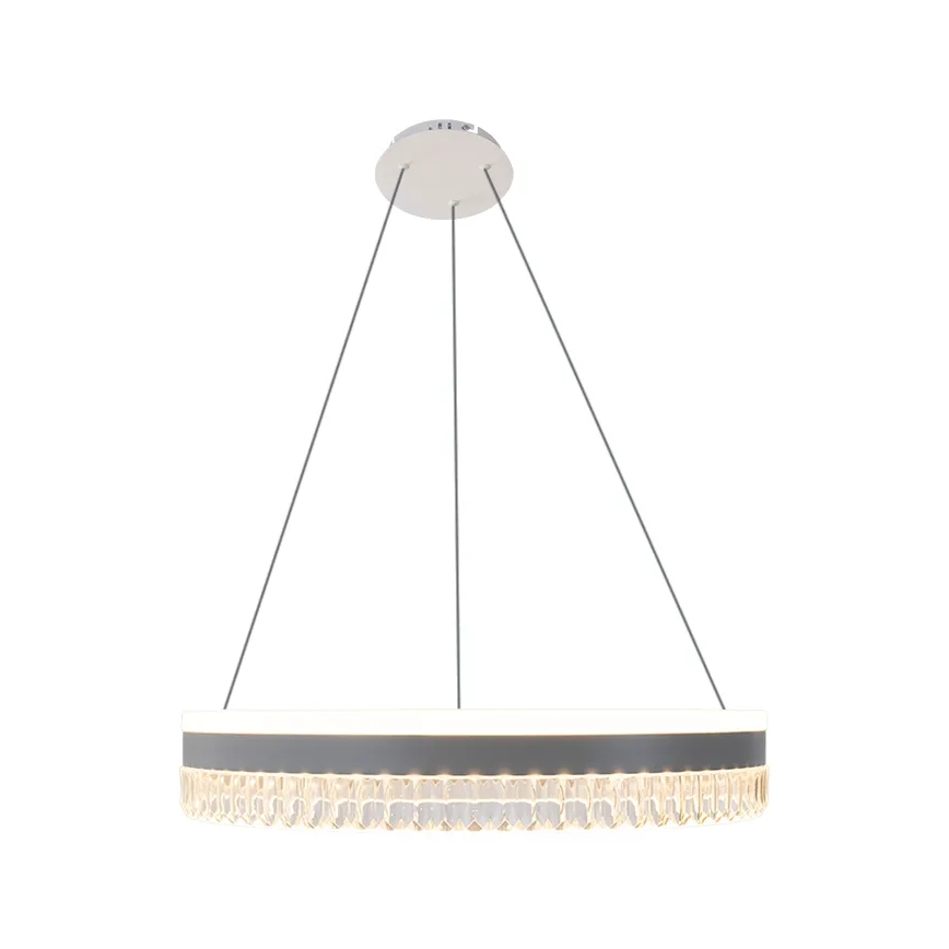 LED Dimming κρύσταλλο κρεμαστό φωτιστικό οροφής κρεμαστό φωτιστικό οροφής LED/80W/230V 3000-6500K λευκό + τηλεχειριστήριο