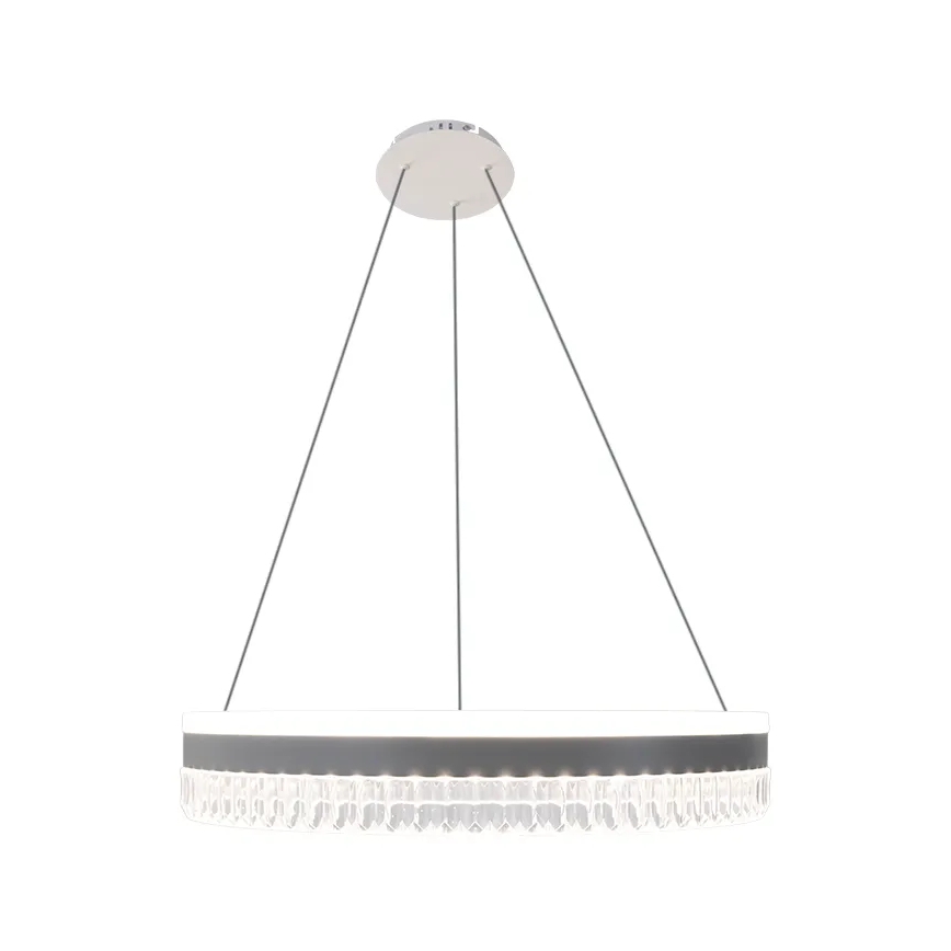 LED Dimming κρύσταλλο κρεμαστό φωτιστικό οροφής κρεμαστό φωτιστικό οροφής LED/80W/230V 3000-6500K λευκό + τηλεχειριστήριο