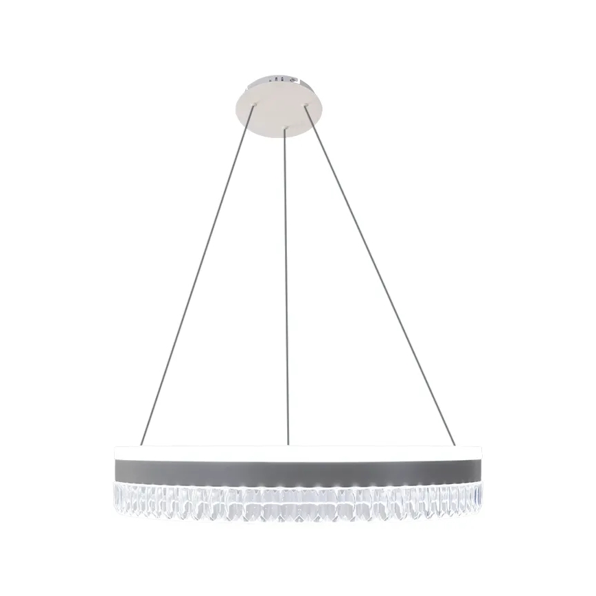 LED Dimming κρύσταλλο κρεμαστό φωτιστικό οροφής κρεμαστό φωτιστικό οροφής LED/80W/230V 3000-6500K λευκό + τηλεχειριστήριο