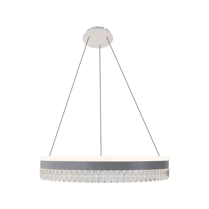 LED Dimming κρύσταλλο κρεμαστό φωτιστικό οροφής κρεμαστό φωτιστικό οροφής LED/80W/230V 3000-6500K λευκό + τηλεχειριστήριο