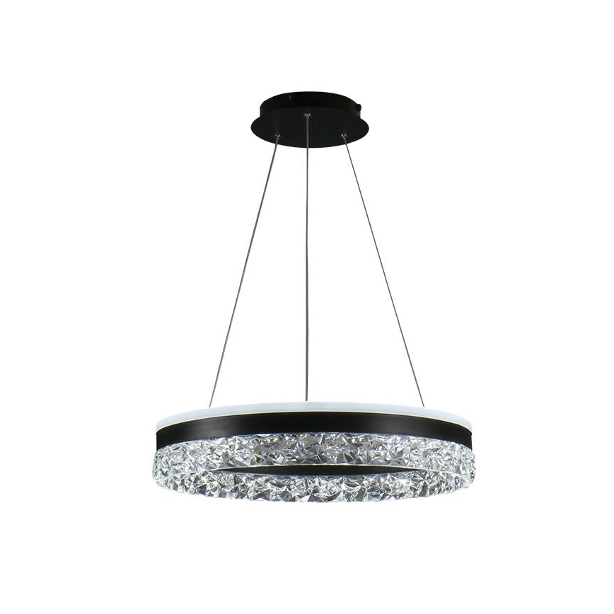 Led Dimmable κρεμαστό φωτιστικό οροφής LED/80W/230V 3000-6500K μαύρο + τηλεχειριστήριο