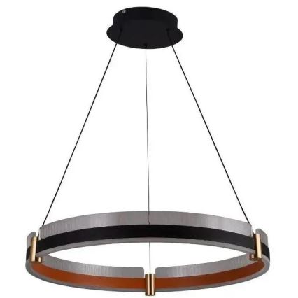 Led Dimmable κρεμαστό φωτιστικό οροφής LED/80W/230V 3000-6500K διάμετρος 60 cm + τηλεχειριστήριο