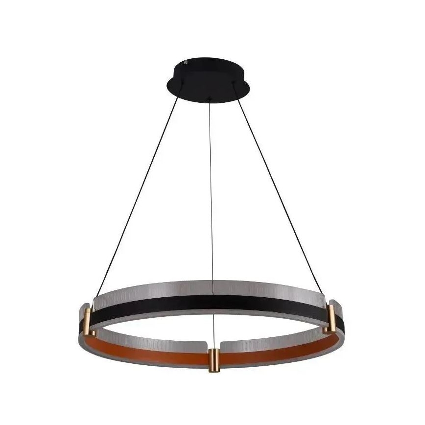 Led Dimmable κρεμαστό φωτιστικό οροφής LED/80W/230V 3000-6500K διάμετρος 60 cm + τηλεχειριστήριο
