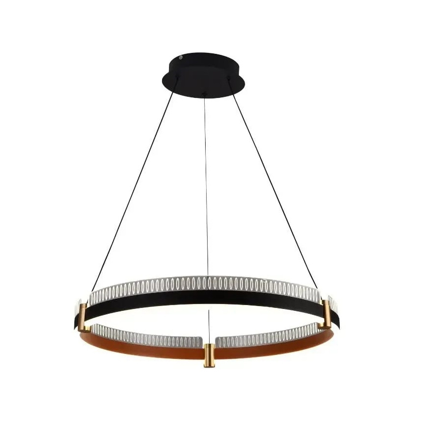 Led Dimmable κρεμαστό φωτιστικό οροφής LED/80W/230V 3000-6500K διάμετρος 60 cm + τηλεχειριστήριο