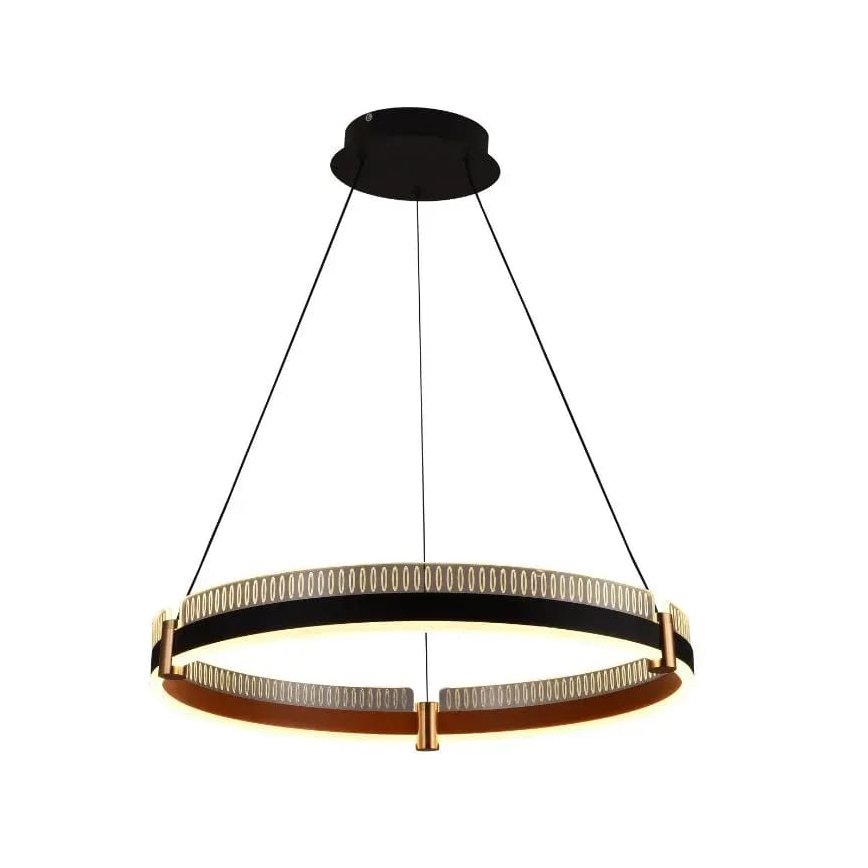 Led Dimmable κρεμαστό φωτιστικό οροφής LED/80W/230V 3000-6500K διάμετρος 60 cm + τηλεχειριστήριο