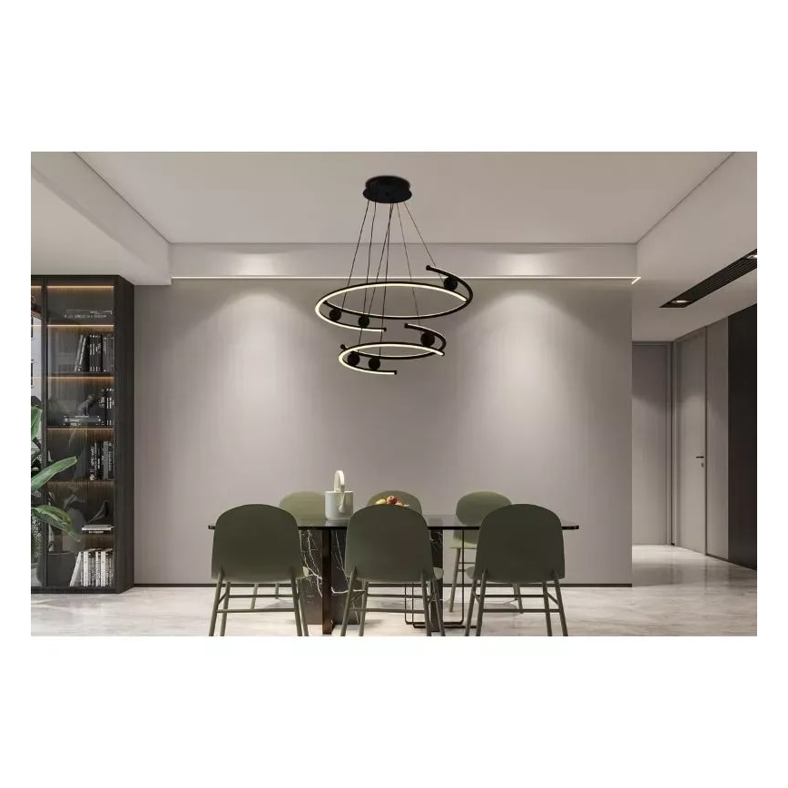 Led Dimmable κρεμαστό φωτιστικό οροφής LED/80W/230V 3000-6500K + τηλεχειριστήριο