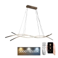 Led Dimmable κρεμαστό φωτιστικό οροφής LED/80W/230V 3000-6500K + τηλεχειριστήριο