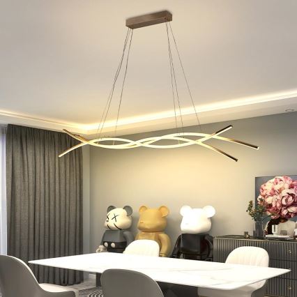 Led Dimmable κρεμαστό φωτιστικό οροφής LED/80W/230V 3000-6500K + τηλεχειριστήριο