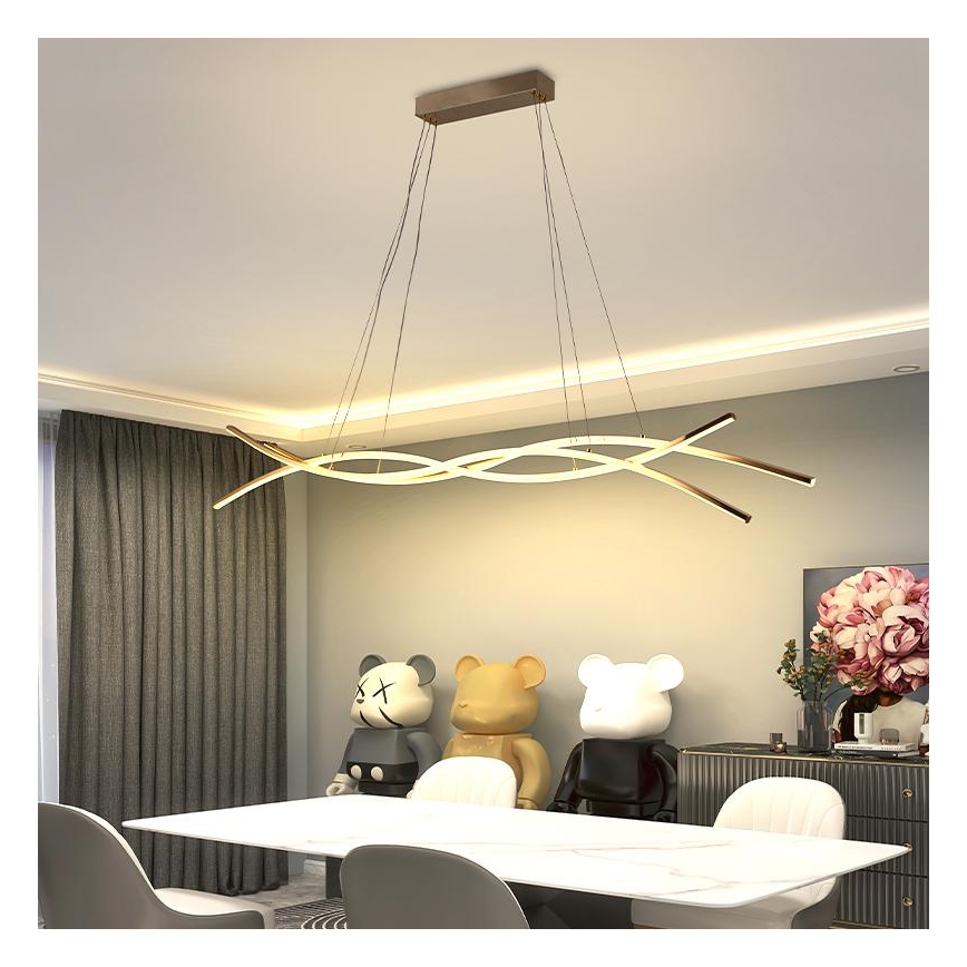 Led Dimmable κρεμαστό φωτιστικό οροφής LED/80W/230V 3000-6500K + τηλεχειριστήριο