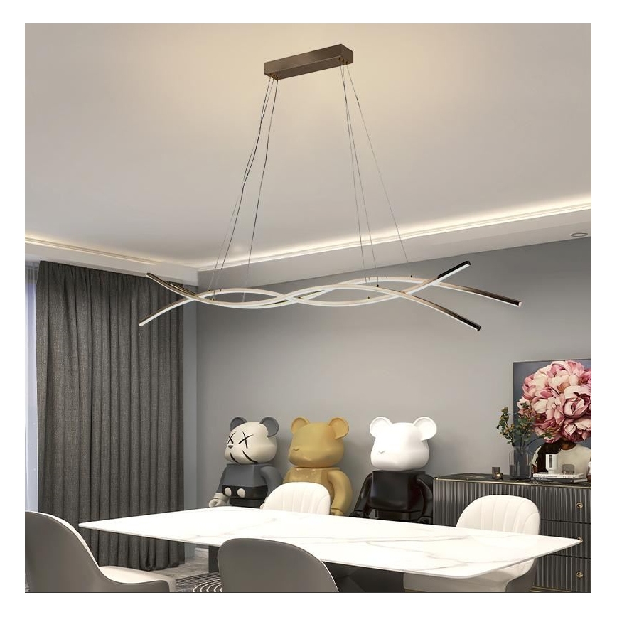 Led Dimmable κρεμαστό φωτιστικό οροφής LED/80W/230V 3000-6500K + τηλεχειριστήριο