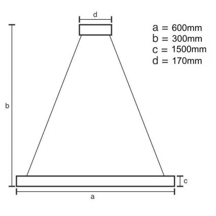 LED Dimming κρύσταλλο πολύφωτο on a string LED/80W/230V 3000-6500K χρυσαφί + τηλεχειριστήριο