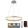 Led Dimmable κρεμαστό φωτιστικό οροφής LED/85W/230V 3000-6500K διάμετρος 60 cm + τηλεχειριστήριο