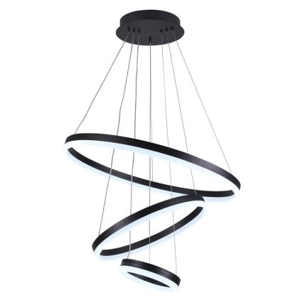 Led Dimmable κρεμαστό φωτιστικό οροφής LED/85W/230V 3000-6500K διάμετρος 60 cm + τηλεχειριστήριο
