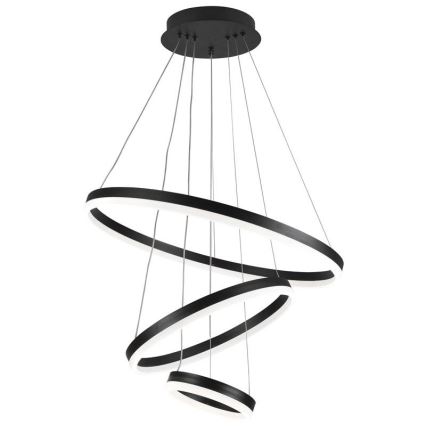 Led Dimmable κρεμαστό φωτιστικό οροφής LED/85W/230V 3000-6500K διάμετρος 60 cm + τηλεχειριστήριο
