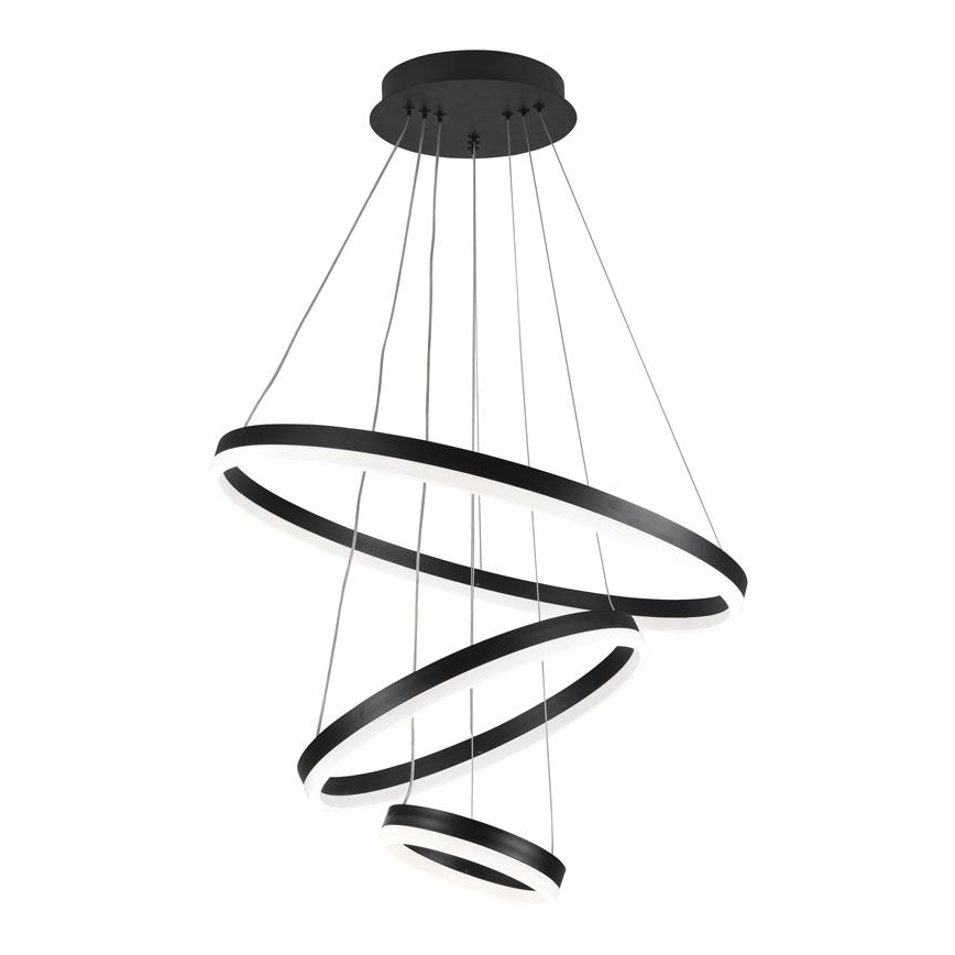 Led Dimmable κρεμαστό φωτιστικό οροφής LED/85W/230V 3000-6500K διάμετρος 60 cm + τηλεχειριστήριο