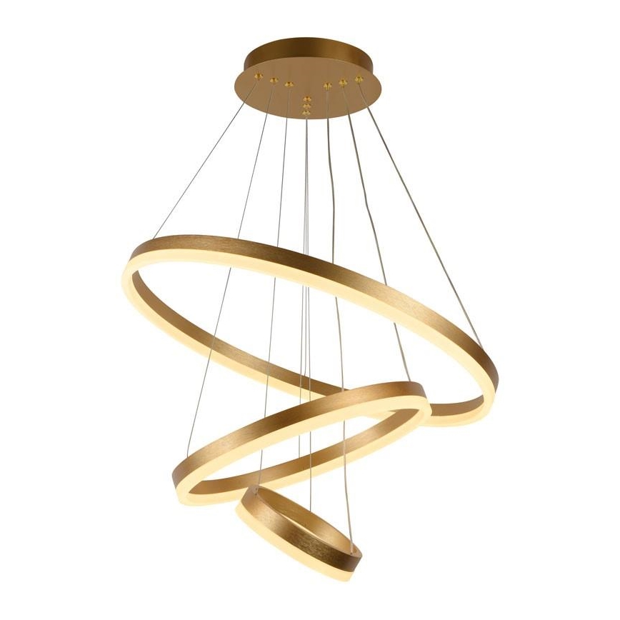 Led Dimmable κρεμαστό φωτιστικό οροφής LED/85W/230V 3000-6500K διάμετρος 60 cm + τηλεχειριστήριο