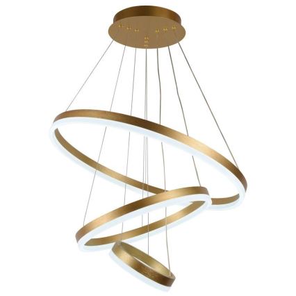 Led Dimmable κρεμαστό φωτιστικό οροφής LED/85W/230V 3000-6500K διάμετρος 60 cm + τηλεχειριστήριο