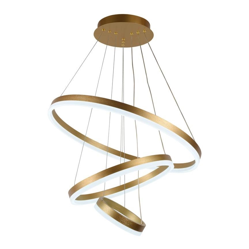 Led Dimmable κρεμαστό φωτιστικό οροφής LED/85W/230V 3000-6500K διάμετρος 60 cm + τηλεχειριστήριο