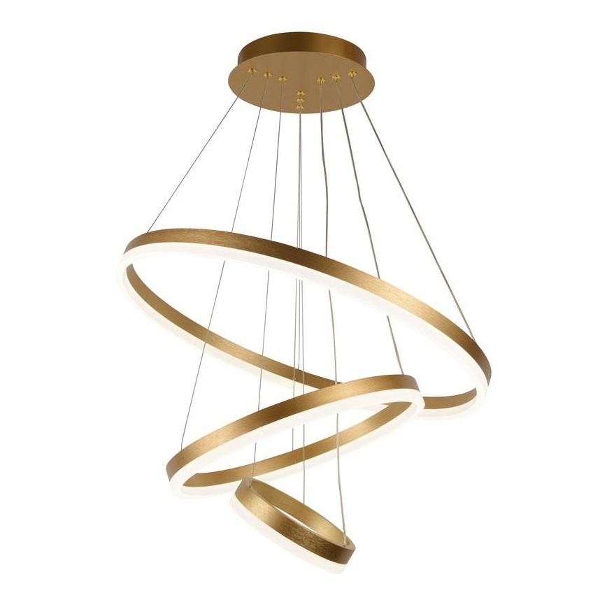 Led Dimmable κρεμαστό φωτιστικό οροφής LED/85W/230V 3000-6500K διάμετρος 60 cm + τηλεχειριστήριο