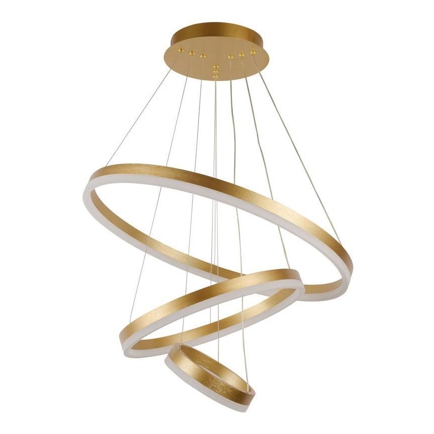 Led Dimmable κρεμαστό φωτιστικό οροφής LED/85W/230V 3000-6500K διάμετρος 60 cm + τηλεχειριστήριο