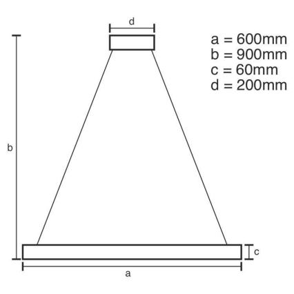 Led Dimmable κρεμαστό φωτιστικό οροφής LED/85W/230V 3000-6500K διάμετρος 60 cm + τηλεχειριστήριο