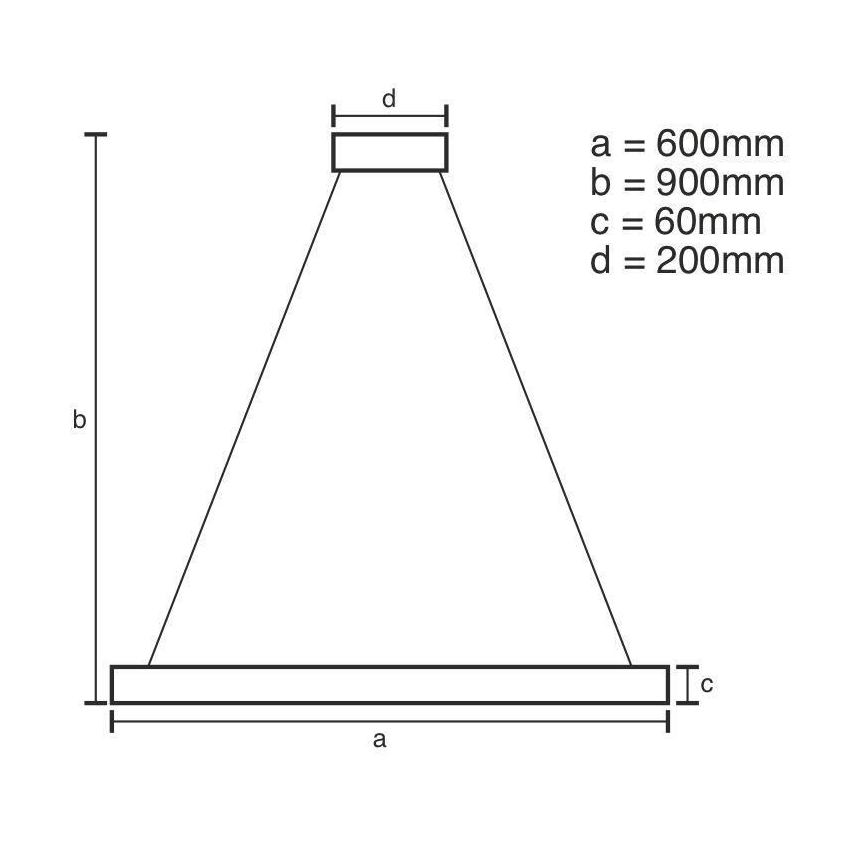 Led Dimmable κρεμαστό φωτιστικό οροφής LED/85W/230V 3000-6500K + τηλεχειριστήριο