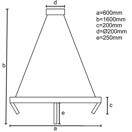 Led Dimmable κρεμαστό φωτιστικό οροφής LED/85W/230V 3000-6500K + τηλεχειριστήριο