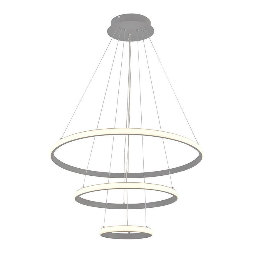 Led Dimmable κρεμαστό φωτιστικό οροφής LED/90W/230V 3000-6500K διάμετρος 60 cm + τηλεχειριστήριο