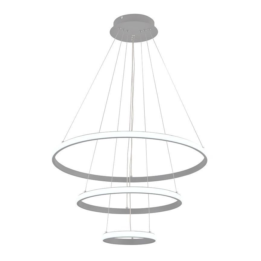 Led Dimmable κρεμαστό φωτιστικό οροφής LED/90W/230V 3000-6500K διάμετρος 60 cm + τηλεχειριστήριο