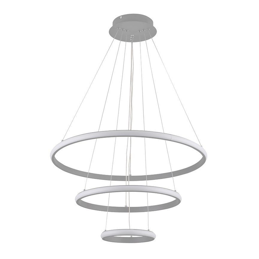 Led Dimmable κρεμαστό φωτιστικό οροφής LED/90W/230V 3000-6500K διάμετρος 60 cm + τηλεχειριστήριο