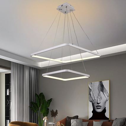 LED Dimmable κρεμαστό φωτιστικό οροφής  LED/90W/230V 3000-6500K + τηλεχειριστήριο