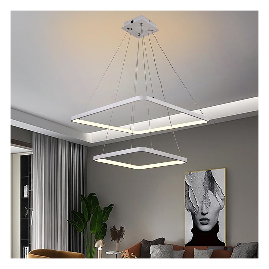 LED Dimmable κρεμαστό φωτιστικό οροφής  LED/90W/230V 3000-6500K + τηλεχειριστήριο